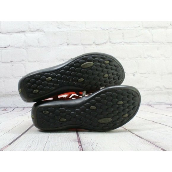 Privo by Clarks Brown Metallic Ankle Strap Low Wedge Sandals Size 8 M - Picture 9 of 9